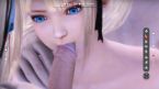 Hentai cock sucking with blue eyes in HentaiSex3D