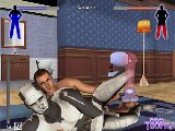 Fetish gay 3D sex game with an animal kinky uniform