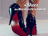 Foot fetish in online BDSM sex game and sexy high heels