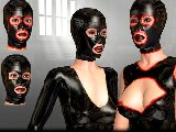 Latex masks and dirty sex with an erotic female hoods