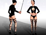 Warrior woman and female domination BDSM sex online game