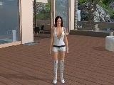 Virtual brunette from a free sex game 3d