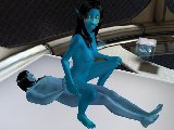 Hentai avatar girl fucks a blue guy