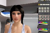 Design personal 3d slut and change her hairstyle